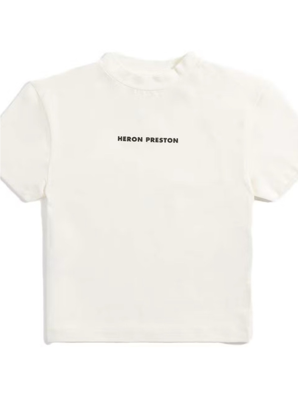 Heron Preston Cream Short-Sleeve Logo Tee